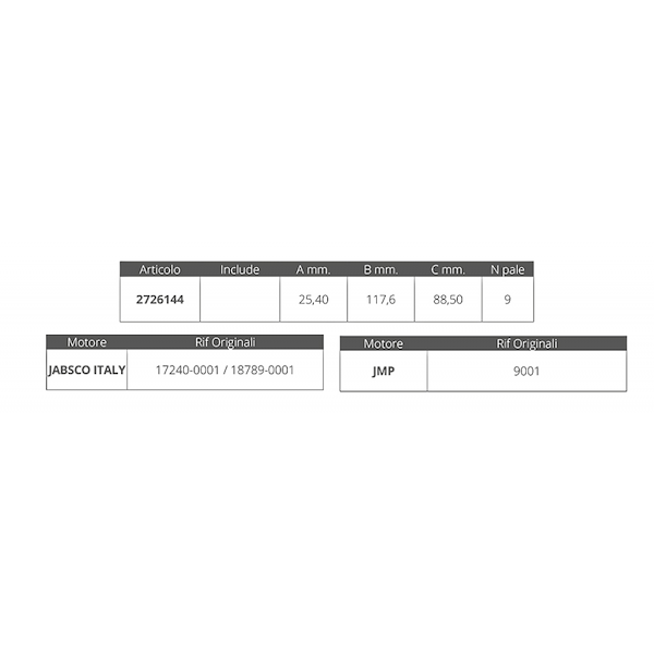 GIRANTE JABSCO 17240-0001e1879-0001