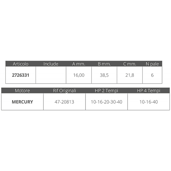 GIRANTE MERCURY R.O.47-20813
