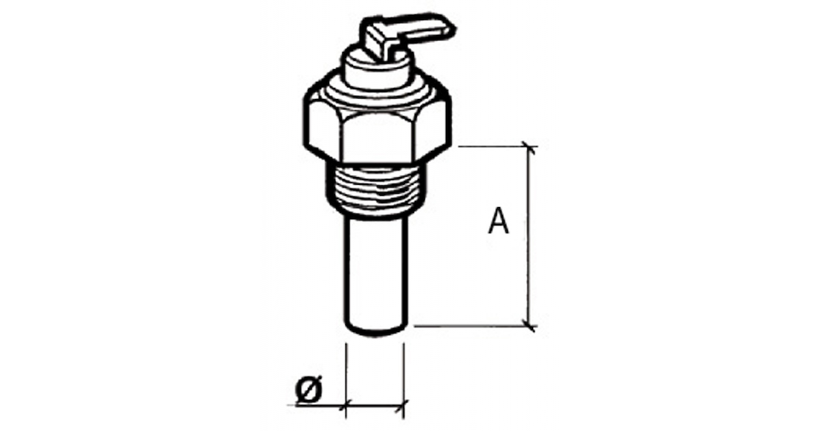 Sensore Acqua Olio M14x1.5 Lega Alluminio 6-24V Sensore Temperatura Acqua/Olio M14x1.5 - Per Generatori E Motori In Lega Di Alluminio Lega Alluminio Temperatura