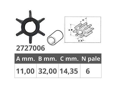 GIRANTE MERCURY 2T 3,5-3,6-4-5 HP