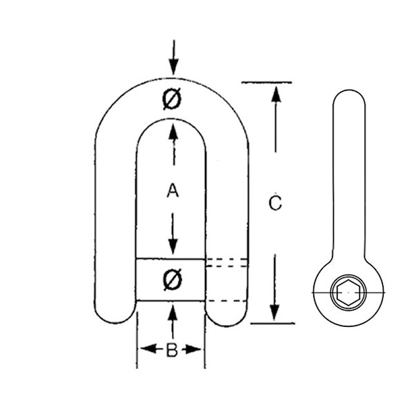 GRILLO INOX PERNO INCASSATO