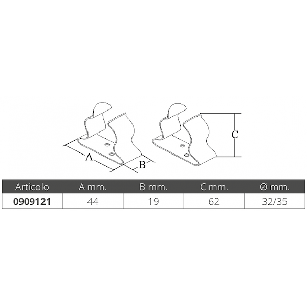 CLIPS INOX Ø MM.32/35