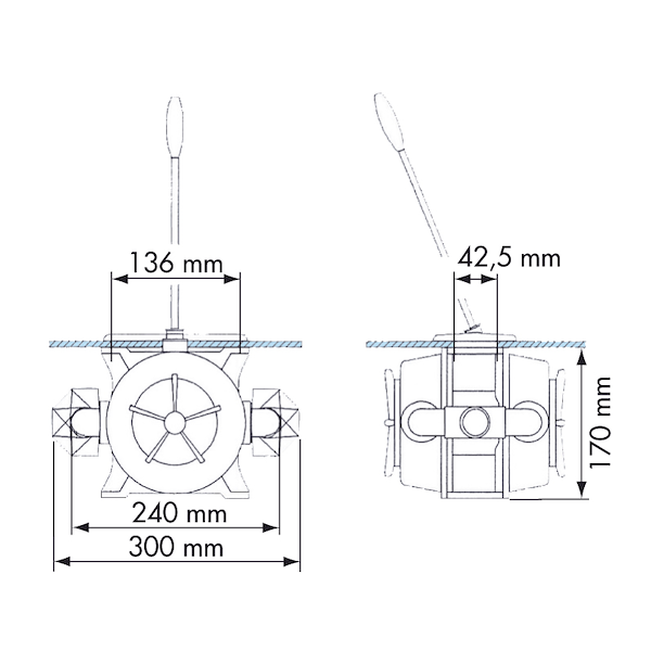 POMPA A MANO DOPPIO EFFETTO