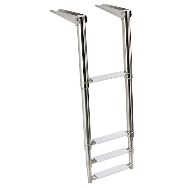 SCALETTE INOX TELESCOPICHE 4 GRADINI