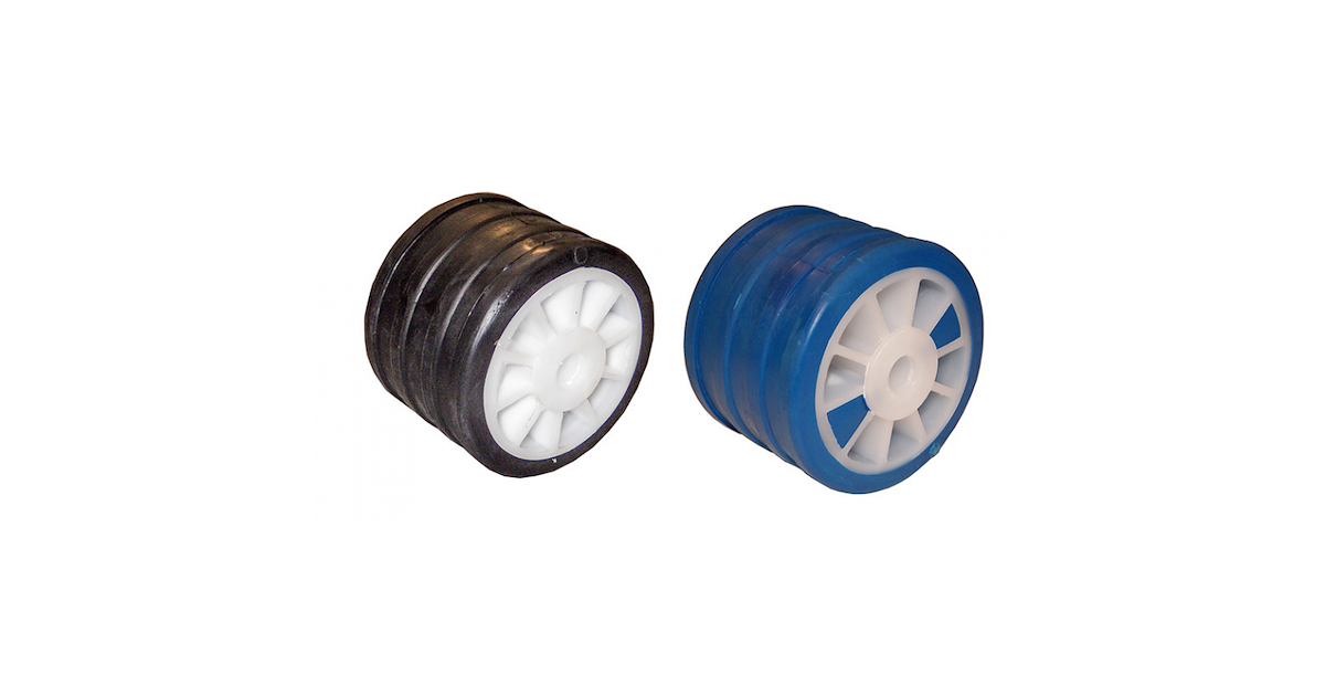 Transportroller 600x400 Mm Blau - 4 Elastikrollen ø100 (2x - Foto 9