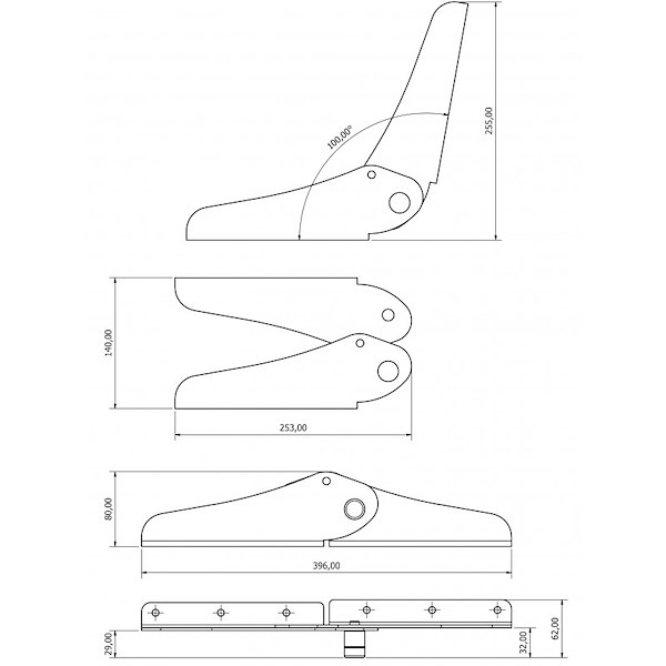 CERNIERA AISI 316 PER SEDILE