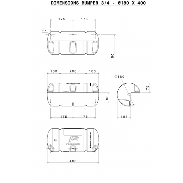 BUMPER 3/4 DRITTO
