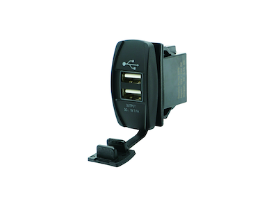 PRESA DI CORRENTE CON DOPPIA USB