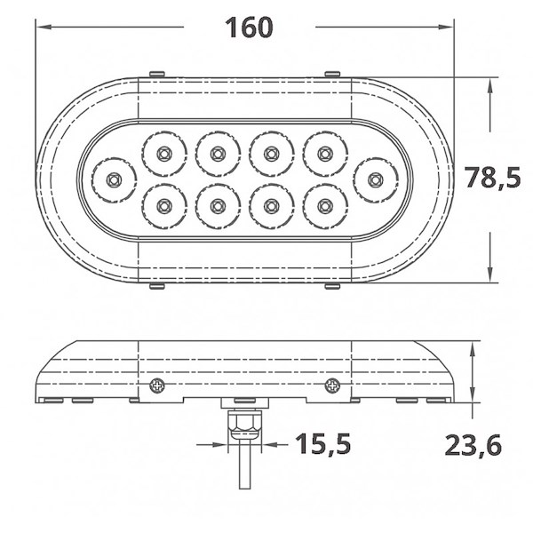 LUCE SUBACQUEA A LED (10X3W)