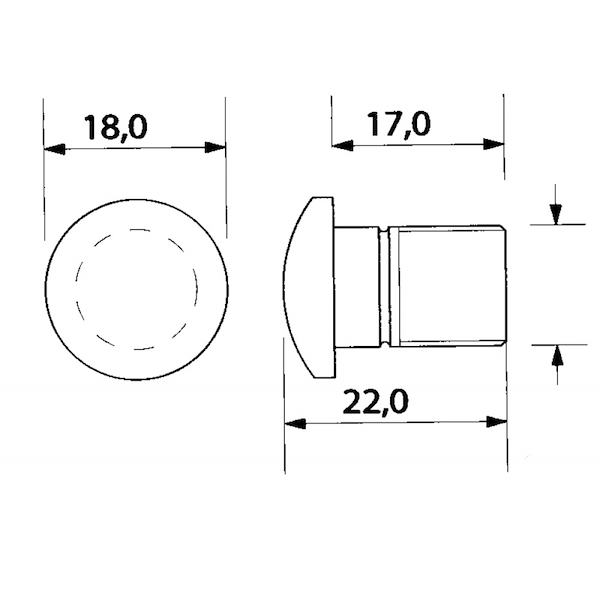 LUCE DI CORTESIA A 1 LED