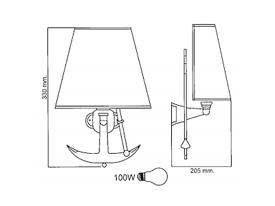 LAMPADA CON ANCORA