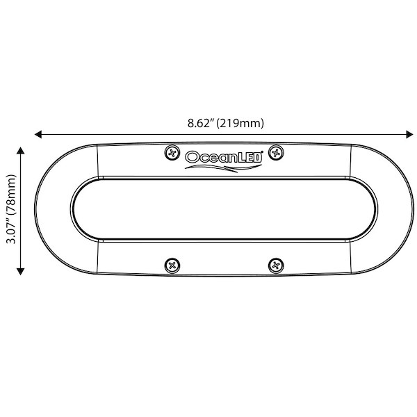 LUCE SUBACQUEA SERIE X 8 LED
