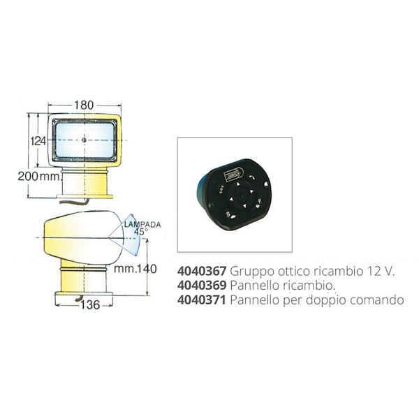 PROIETTORE JABSCO 135 SL