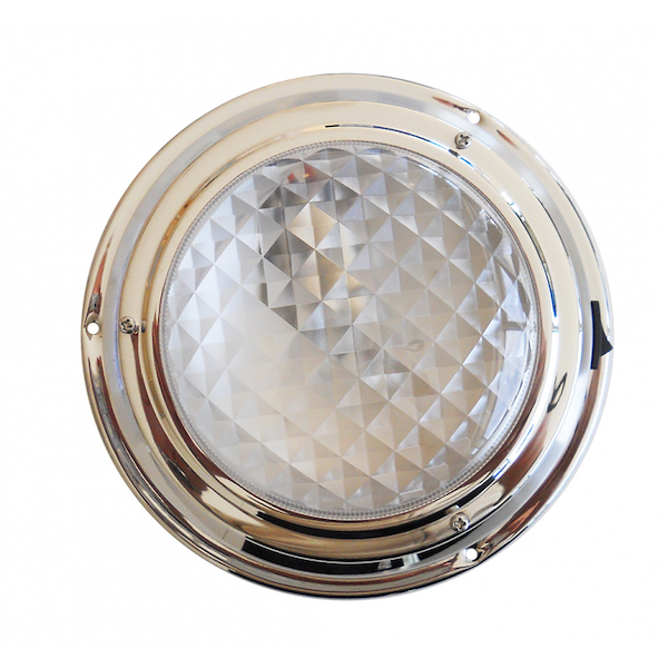 PLAFONIERA INOX Ø MM.168 x 46H 12V