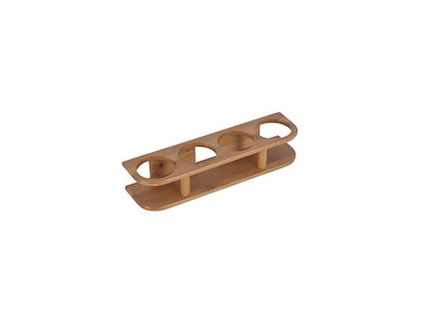 PORTA 4 BICCHIERI IN BAMBOO