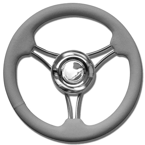 RUOTA TIMONE T22 GRIGIO Ø MM.350