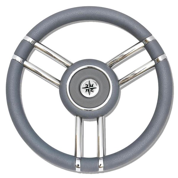 RUOTA TIMONE T27 GRIGIO Ø MM.350