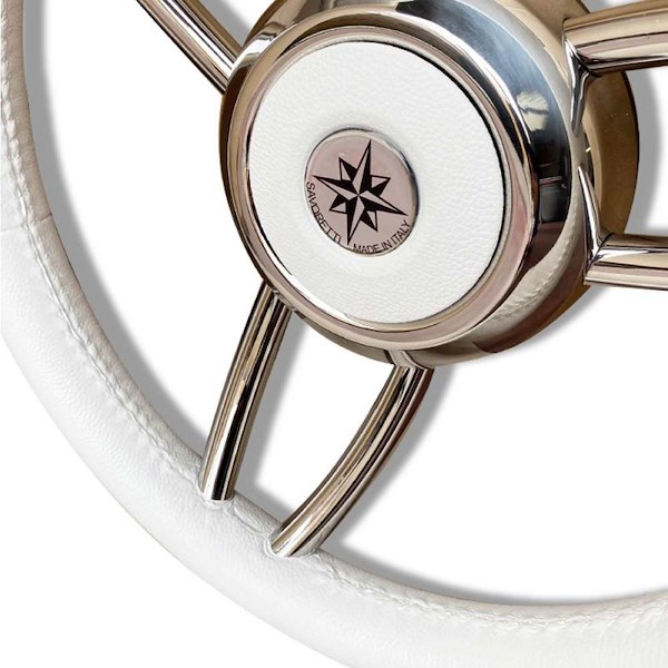 RUOTA TIMONE T26 BIANCO Ø MM.350