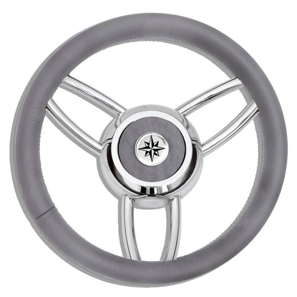 RUOTA TIMONE T26 GRIGIO Ø MM.350