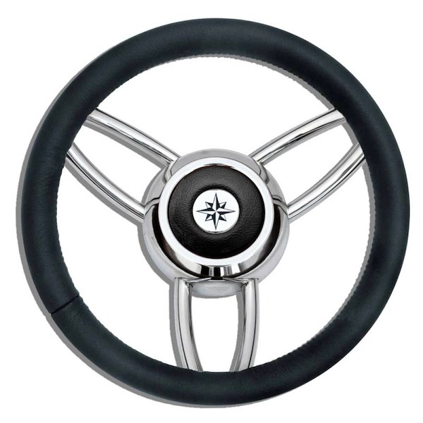 RUOTA TIMONE T26 NERO Ø MM.350