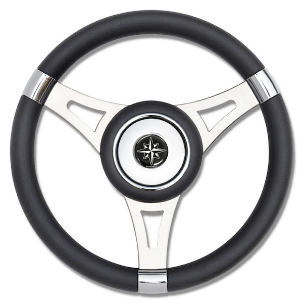 RUOTA TIMONE T29 NERO Ø MM.350