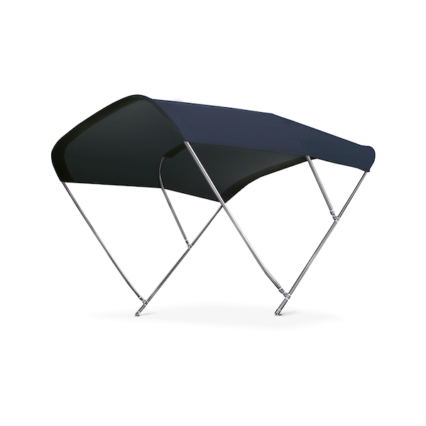 CAPOTTINA BIMINI IN ACCIAIO INOX A 3 ARCHI