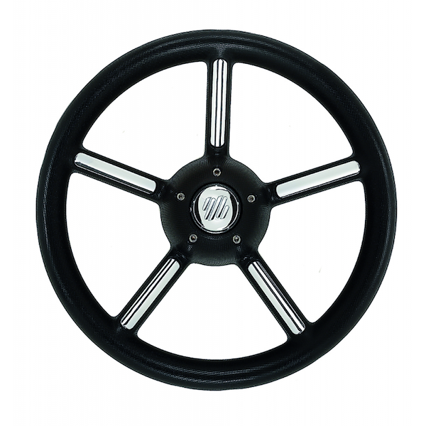 RUOTA TIMONE V56 NERA Ø MM.350