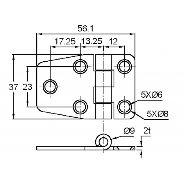 CERNIERA INOX 316 CON COPERTURA