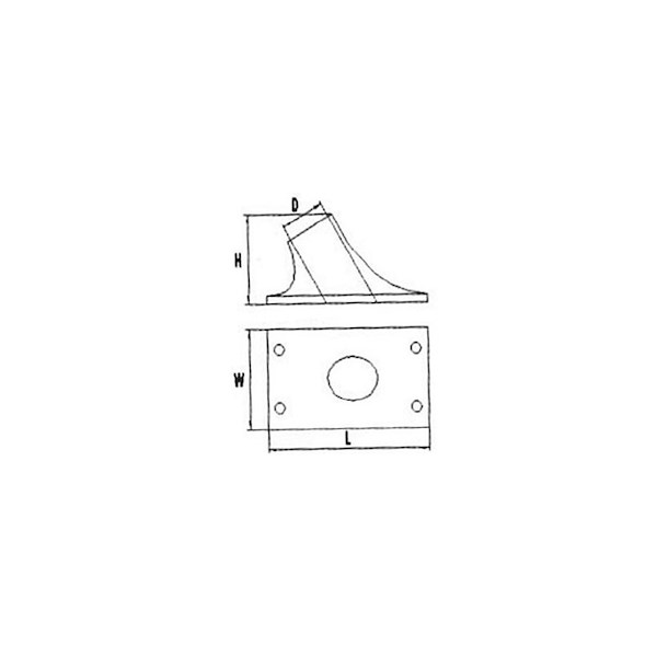 BASE INOX PER ASTE BANDIERA