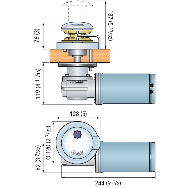 RIDER S/CAMPANA 500W 12V B.6