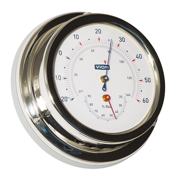TERMOIGROMETRO INOX Ø MM.127