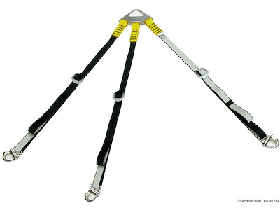 Sospendita in poliestere per sollevamento tender