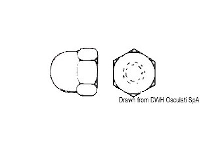 Dadi ciechi a calotta UNI 5721 DIN 1587