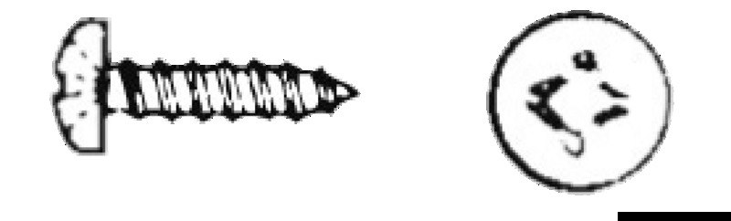 Viti autofilettanti testa cilindrica taglio a croce, UNI 6954 DIN 7981