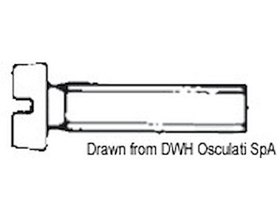 Viti testa cilindrica interamente filettate taglio a cacciavite, UNI 6107 DIN 84