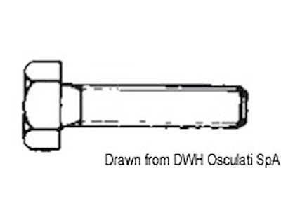 Viti testa esagonale interamente filettata, UNI 5739 DIN 933