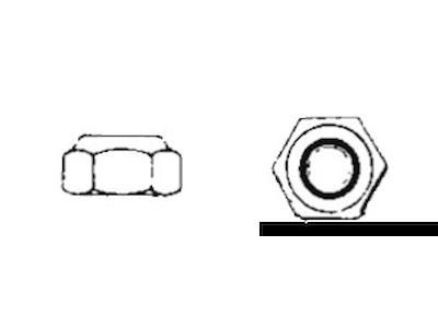 Dadi esagonali autobloccanti tipo alto DIN 982
