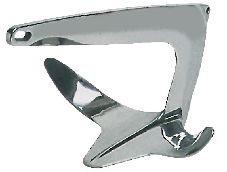 Ancora Trefoil® in acciaio inox AISI 316 lucidato a specchio