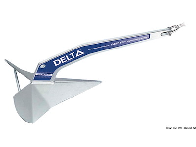 Ancora LEWMAR Delta® in acciaio zincato