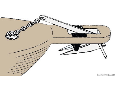 Musone di prua inox per delfiniera 