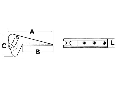 Musone in lega per Bruce/Trefoil max 10 kg 