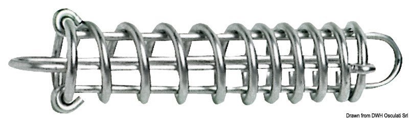 Molla ormeggio in acciaio inox lucidato a passo variabile
