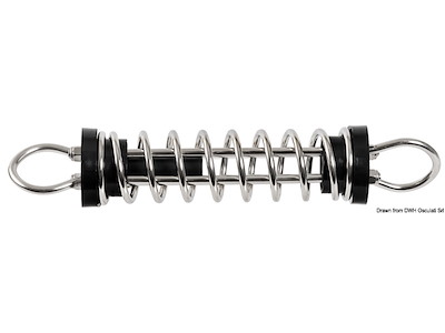 Molla ormeggio in acciaio inox lucidato