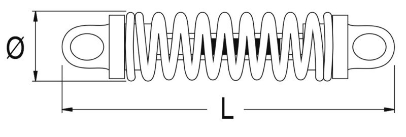 Dispositivo di ormeggio DOUGLAS MARINE Silenced Springs