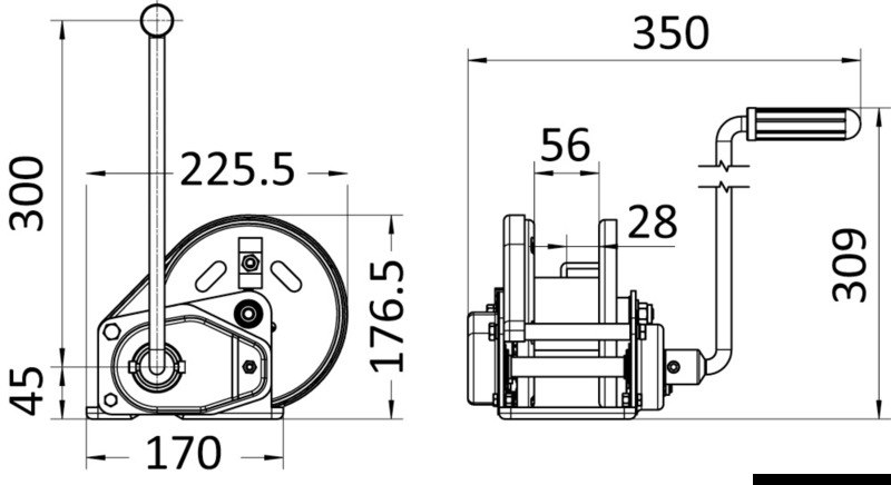 Arganello ROCK con freno automatico "Auto brake"