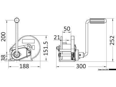 Arganello ROCK con freno automatico "Auto brake"