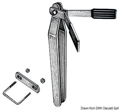 Fermo di prua completo h 50 cm 