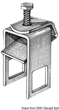 Staffa di bloccaggio per tubo