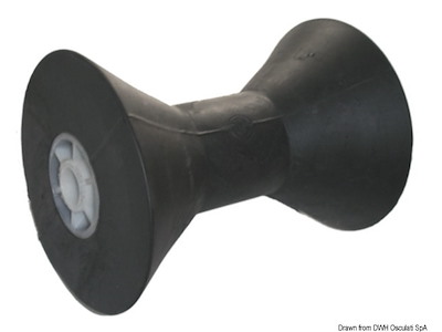 Rullo centrale reggichiglia con anima in plastica