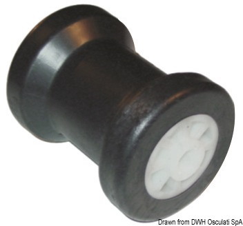 Rullo centrale reggichiglia con anima in plastica